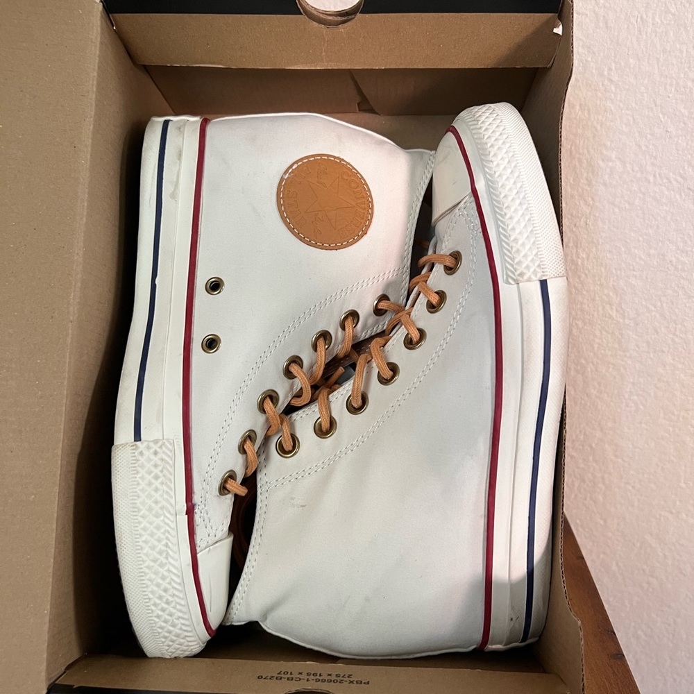 Converse Chuck Taylor All Star Womens Sz8 lux Peached Canvas Heel Wedge